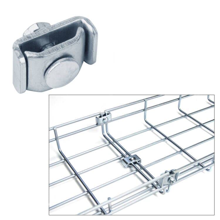 OTTFF 30 Pack Splice Washer Kit, Reinforced Joint Clamp Grid Wall Clips Fit 5/32"-1/4" Wire Dia. Basket Wire Mesh Cable Tray, Cord End Connector - Image 3