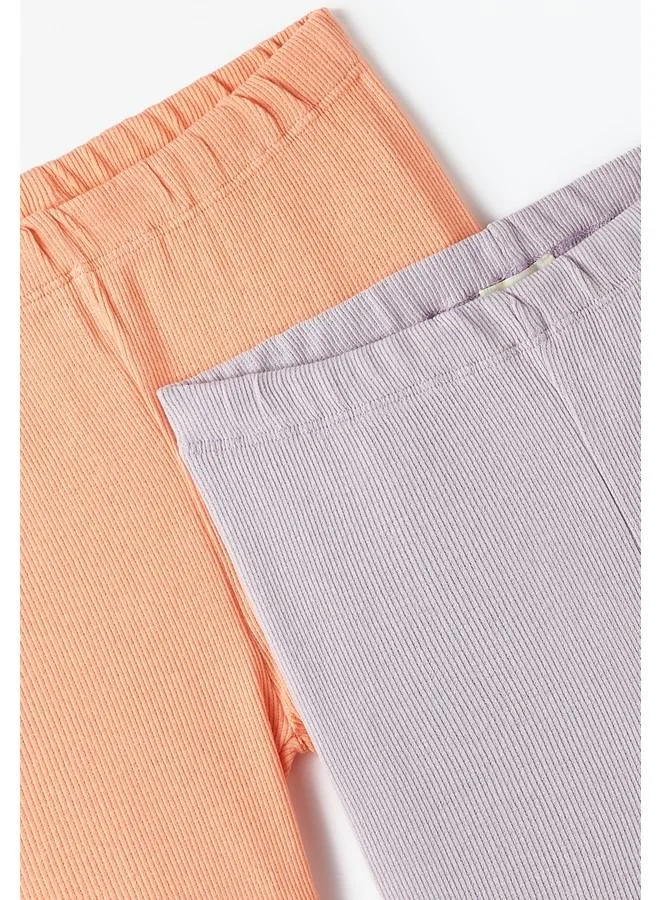 جون June Girl 2-Pack Camisole Basic Tight Lilac - Peach