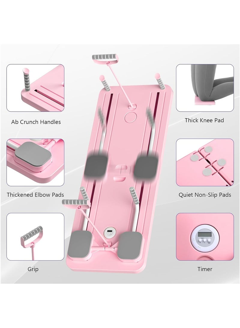 ETG ETG Pilates Board - 2024 Pilates Reformer Set, Multi-Purpose Foldable Pilates Reformer Board for Home, 5 in 1 Pilates Sliding Board - Image 4