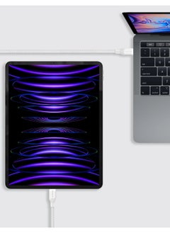 Momax Momax Flow 100W USB-C to USB-C 3m Braided Cable, Fast Charging, and Data Transfer, White  - Image 4