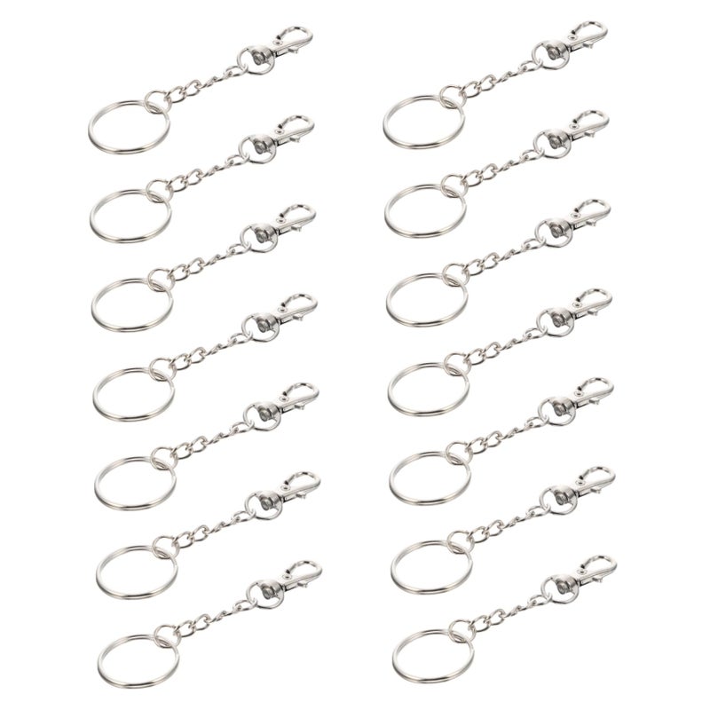 60 Sets Stainless Steel Lobster Clasps for Keychain Making Organizing Keys Crafts and Accessories - Image 2