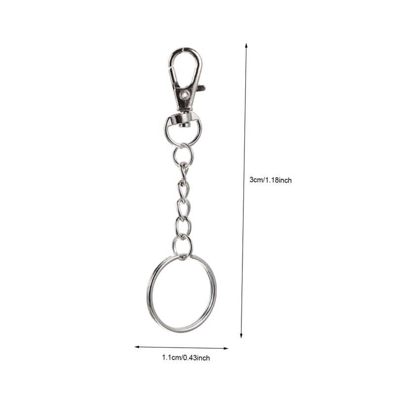 60 Sets Stainless Steel Lobster Clasps for Keychain Making Organizing Keys Crafts and Accessories - Image 3