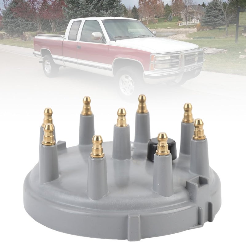 Ignition Distributor Cap Rotor Kit DC12V with Brass Terminals 8233 Replacement for E - 150 E - 250 G10 G20 G30 - High Spark Output, Anti - Crack Thermoplastic for V8 5.0L 5.8L En (Gray) - Image 3