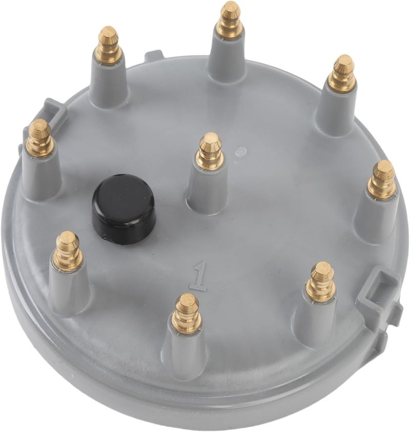 Ignition Distributor Cap Rotor Kit DC12V with Brass Terminals 8233 Replacement for E - 150 E - 250 G10 G20 G30 - High Spark Output, Anti - Crack Thermoplastic for V8 5.0L 5.8L En (Gray) - Image 2