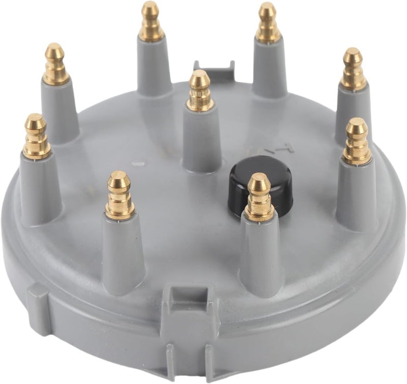 Ignition Distributor Cap Rotor Kit DC12V with Brass Terminals 8233 Replacement for E - 150 E - 250 G10 G20 G30 - High Spark Output, Anti - Crack Thermoplastic for V8 5.0L 5.8L En (Gray) - Image 5