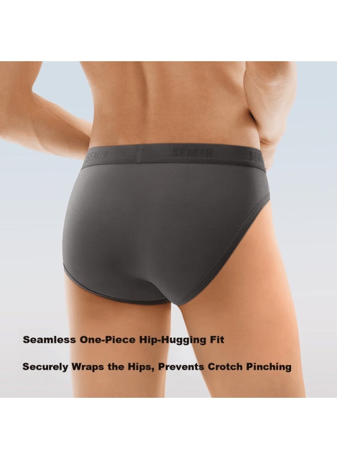 Semir Men's Underwear 3-pack Cotton Modal Soft Antibacterial Mite-resistant Briefs Summer L - Image 5