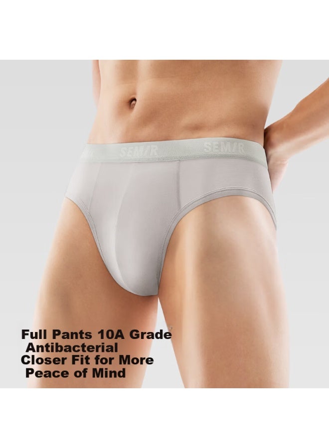 Semir Men's Underwear 3-pack Cotton Modal Soft Antibacterial Mite-resistant Briefs Summer L - Image 1