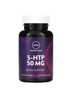 MRM Nutrition MRM Nutrition, 5-HTP, 50 mg, 30 Vegan Capsules  - Image 1