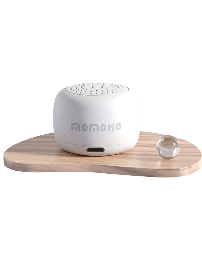 MOMOHO Mini Bluetooth Speaker, Portable Wireless Outdoor Sound Box, Compact Wireless Music Player With Built In Mic, Lightweight Handsfree Speaker For Mobile Phone Pc, (1pc, White)