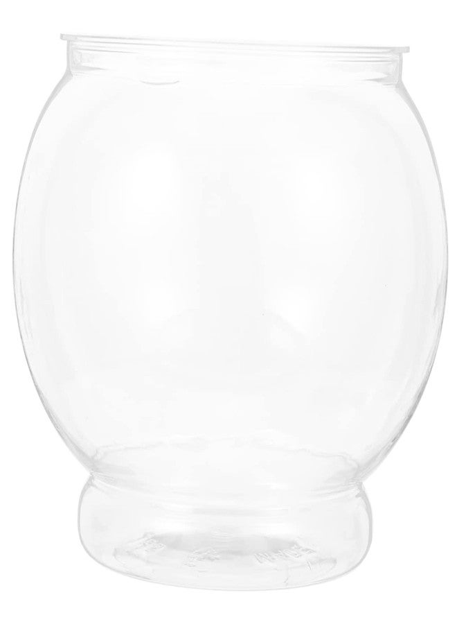 Balacoo Transparent Landscape Fish Tank Globe Fish Bowl for Goldfish Chic Desktop Aquarium Decor Unbreakable Small Container for Home and Office Viewing - Image 1