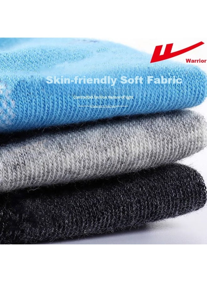 Pull Back Warrior Men's Short Socks Summer Thin 7a Antibacterial Deodorant Sweat-absorbing Cotton Sports Socks 6 Pairs Low-cut Summer Socks - Image 4