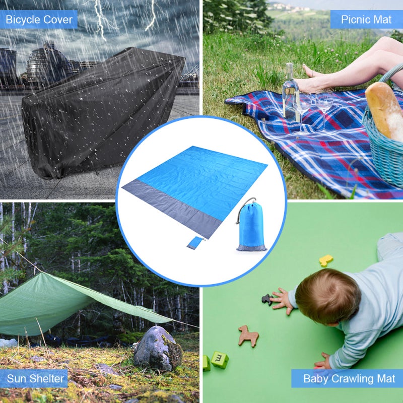 Waterproof Beach Blanket Outdoor Portable Picnic Mat Camping Ground Mat Mattress - Image 4