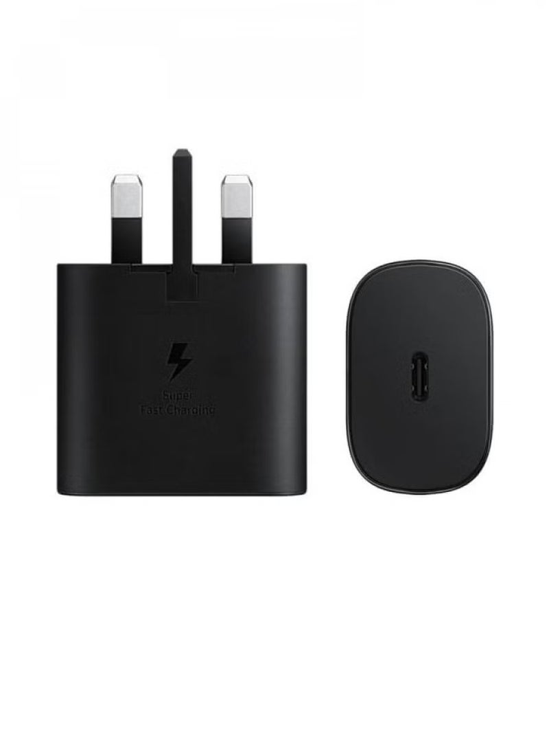 general Travel Adapter 25W PD With USB-C To USB-C Cable Black - Image 1