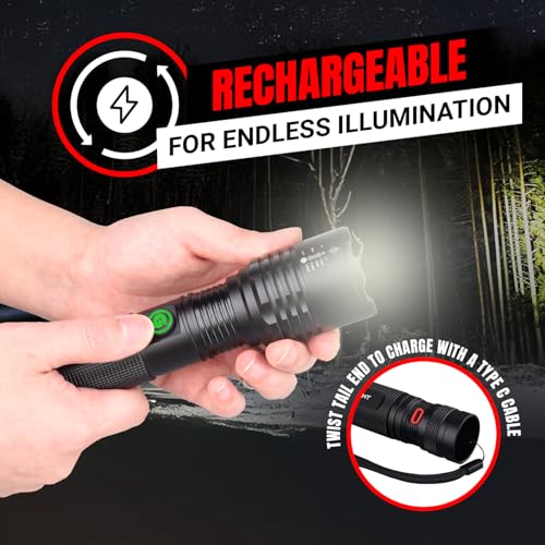 GearLight S2500 LED Flashlight - Extremely Bright, Powerful Tactical Flashlights with High Lumens for Camping, Emergency & Everyday Use - 1 Pack, (Batteries Not Included) - Image 2