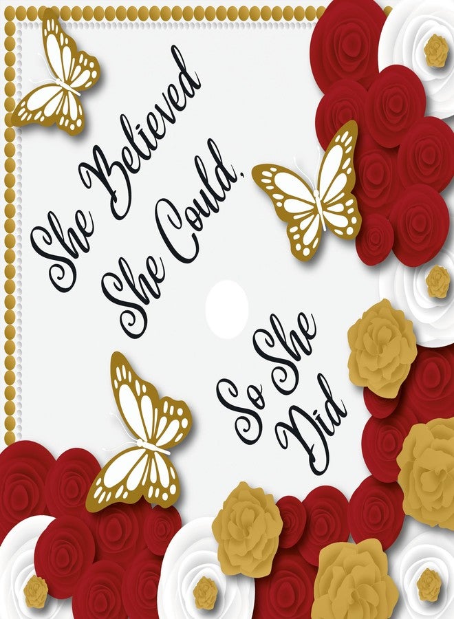 ADVANSYNC She Believed She Could, So She Did Graduation Cap Topper - Image 4