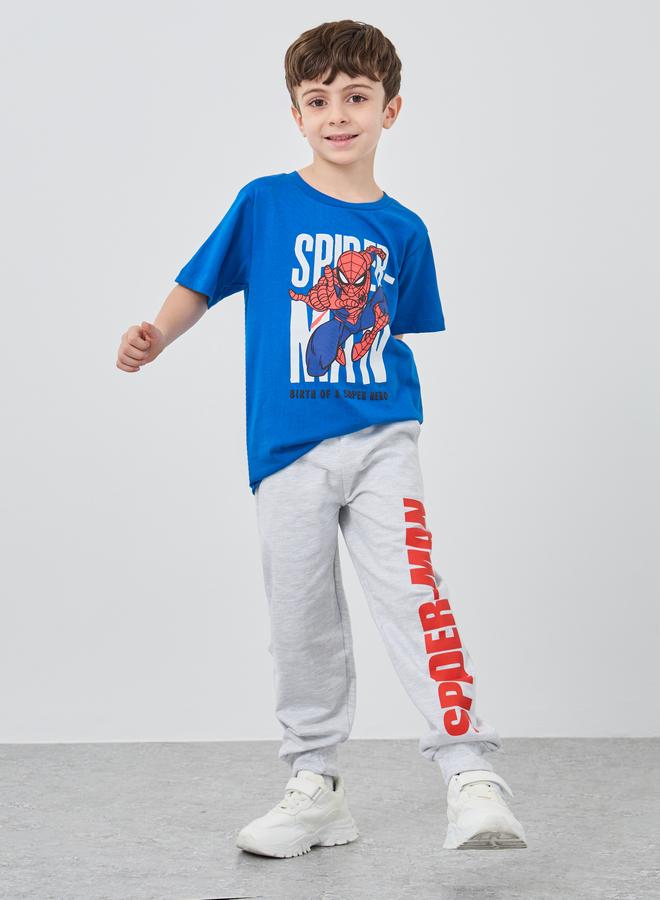 Styli Styli Spiderman Graphic Print Round Neck T-Shirt  - Image 2