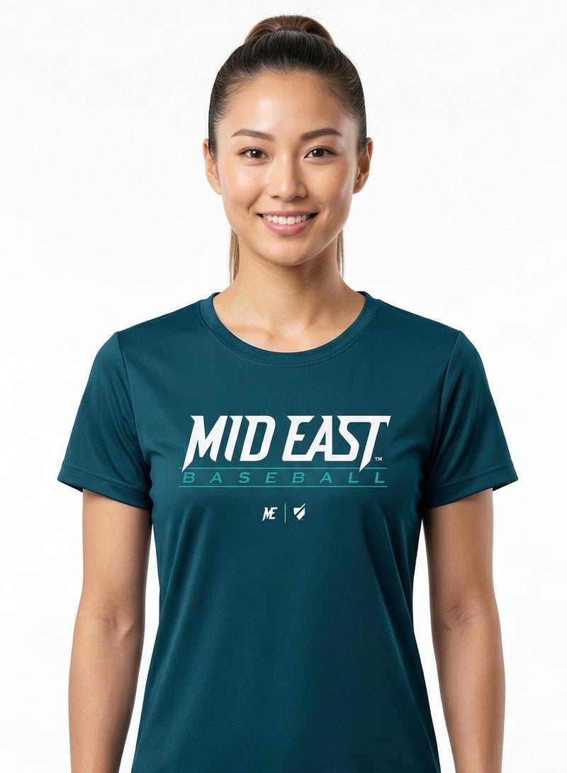 Baseball United Mid East Falcons Women's Dugout T-Shirt - Image 2