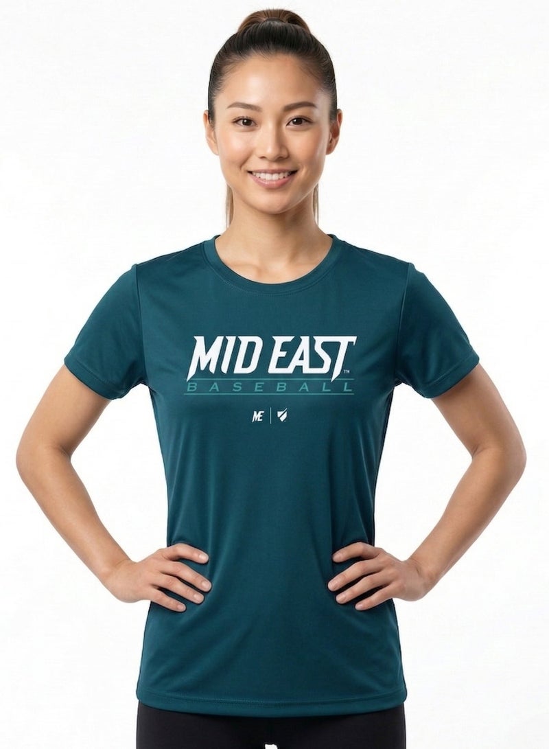 Baseball United Mid East Falcons Women's Dugout T-Shirt - Image 1