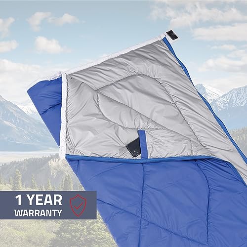 Tripole Camp Series Lightweight Sleeping Bag for Summer Camping and Hiking (Navy Blue) - Image 5