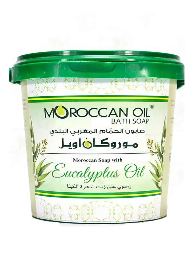 موروكان أويل صابون حمام مغربي بزيت شجرة الكينا 850 جرام