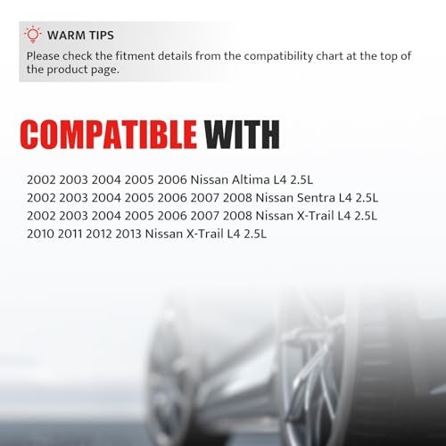 NPAUTO حزمة ملف الإشعال متوافقة مع 2.5L 2.5 L4 نيسان ألتيما سنترا X-Trail XTrail 2002 2003 2004 2005 2006 2007 2008، UF350 C1398، مجموعة من 4 - Image 3