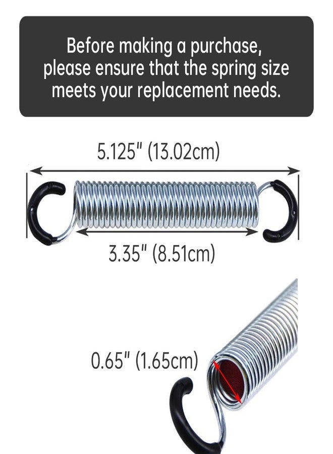Yoogu 5-1/8 inch (Pack of 2) Overall Length Springs Replacement Recliner Sofa Chair Mechanism Tension Spring Parts - Image 2