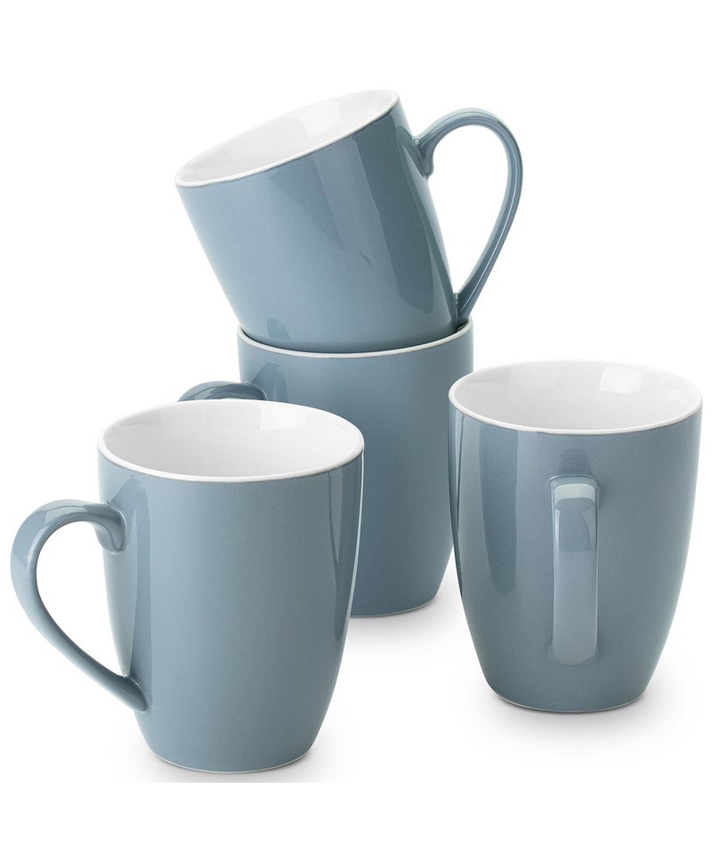 Brew To A Tea Btat- Fine Bone China Porcelain Coffee Mugs  Set Of 4  16 Oz  Coffee Mugs  Christmas Gifts - Image 1