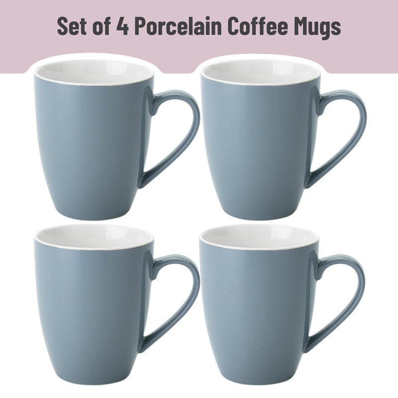 Brew To A Tea Btat- Fine Bone China Porcelain Coffee Mugs  Set Of 4  16 Oz  Coffee Mugs  Christmas Gifts - Image 2