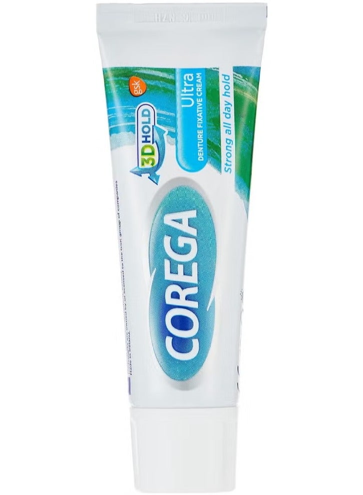 COREGA Denture Fixative Cream, Ultra Cream 40gm - Image 1
