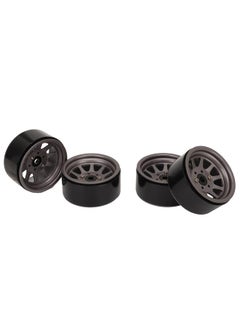Thoraya 4PCS RC Wheel Rim Set Zinc Alloy Steel Universal 1.9 Inch 10 Rims RC Crawler Car Wheel Hub for Axial SCX10 II III Titanium  - Image 4