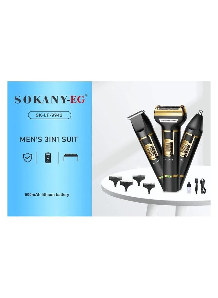 sokany SK-LF-9942 Professional Hair Trimmer - Multicolor  - Image 5