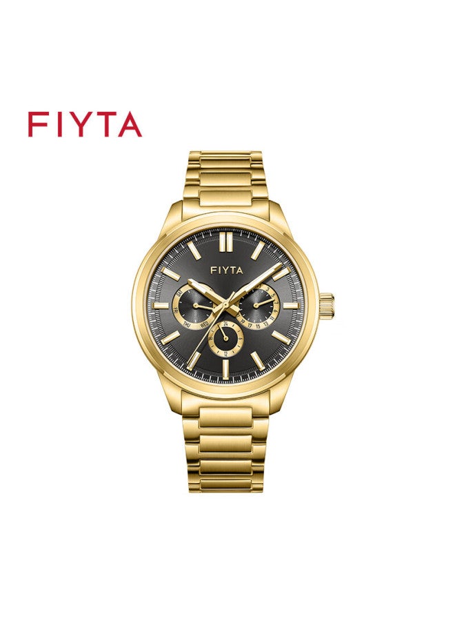 Fiyta Zhuoya Series City+ Light Business Multifunctional Men's Watch Black Dial Steel Strap - Image 5
