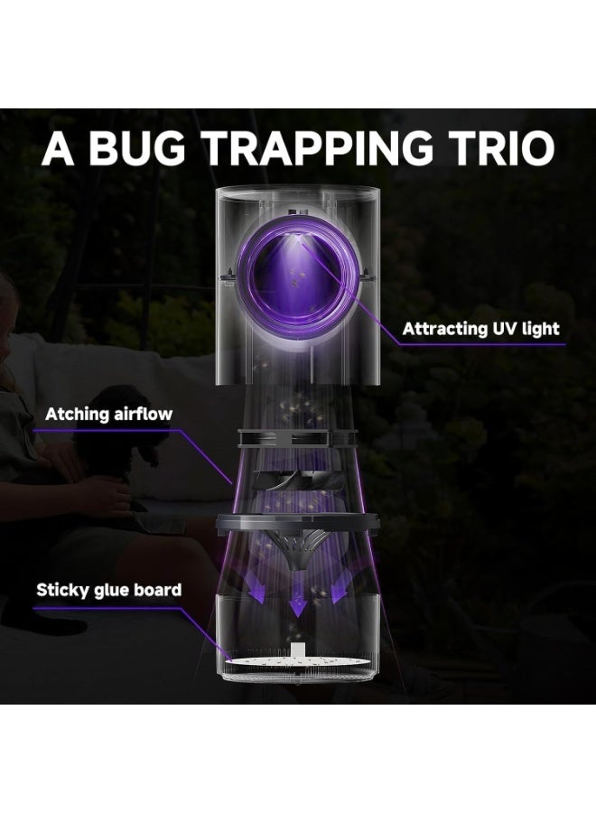 Bug Zapper Indoors, Fly Traps Indoor for Home Gnat Traps House Indoor, Bugs Trap with Super Strong Suction and Quiet Operation, for Outside,Patio,Backyard,Garden - Image 2