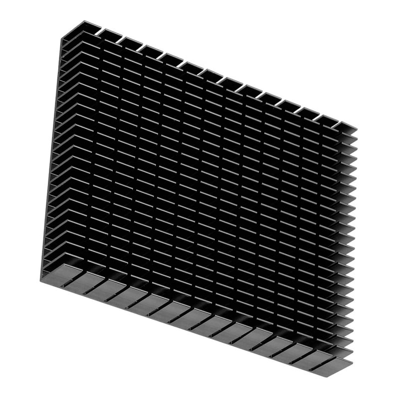 Smart Design Aluminium Heat Sink Cooler Quick Cooling Heatsink For CPU Amplifier PCB Black - Image 1