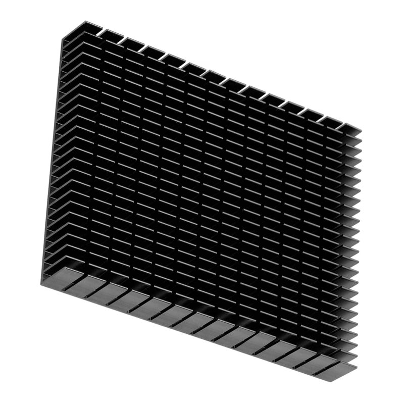 Smart Design Aluminium Heat Sink Cooler Quick Cooling Heatsink For CPU Amplifier PCB Black - Image 2