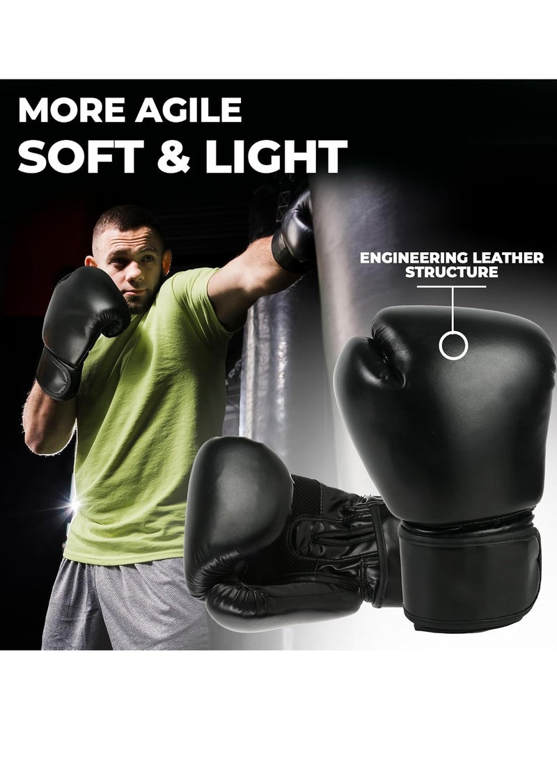 DAILYLIFE Unisex Boxing Gloves for Pro Training, Sparring, Muay Thai, Kickboxing, MMA, Fitness Workouts, and Heavy Bag Punching - Image 2