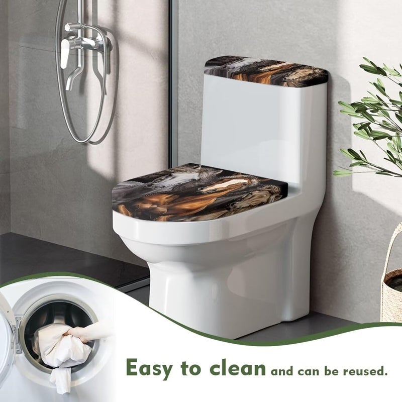 Vanideaoty Store Horse Toilet Seat and Tank Lid Covers for Bathroom Set Round Oval 2 Piece for Kids Fit Most Round and Elongated Toilet Bathroom Decor - Image 4