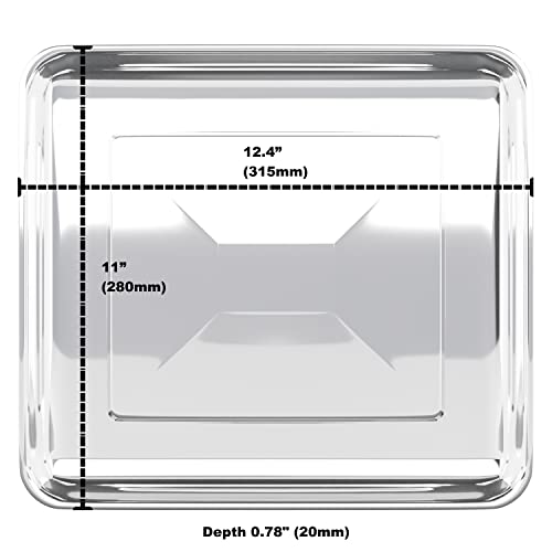 Univen Stainless Steel Baking Tray Pan Upgrade Compatible with Cuisinart Airfryer Oven TOA-60 TOA-65 TOA-70 - Image 3