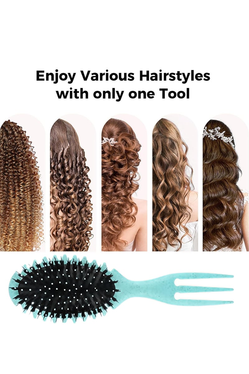 جولي فرشاة فك تشابك الشعر المجعد - لون أزرق - Image 3