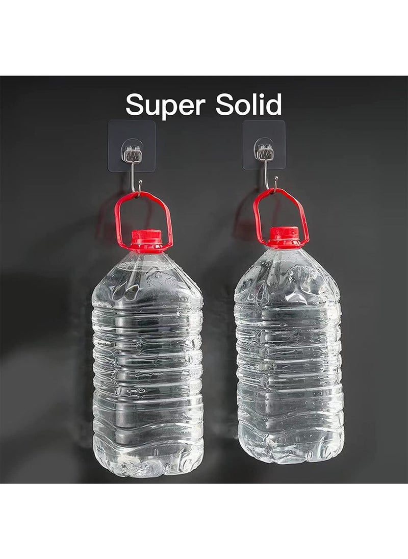 GT-Wheel - Large Self Adhesive Wall Hangers Hooks for Hanging Heavy Duty Max 20KG 10 Packs - Image 1