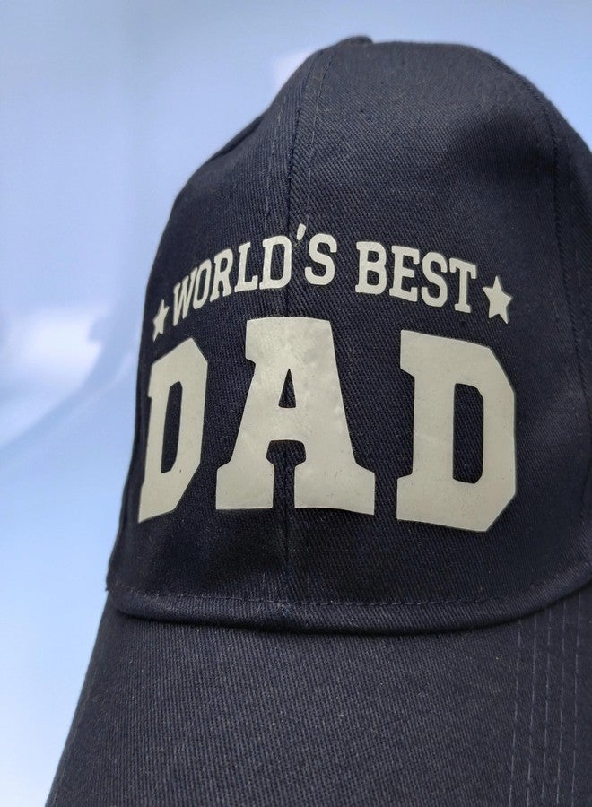 Gogirgit Cotton Baseball Cap, Dad Hat, Gift for Men, Fathers Day, Birthday, Christmas (in, Alpha, Free Size, World's Best Dad) - Image 2