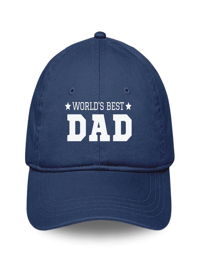 Gogirgit Cotton Baseball Cap, Dad Hat, Gift for Men, Fathers Day, Birthday, Christmas (in, Alpha, Free Size, World's Best Dad) - Image 1