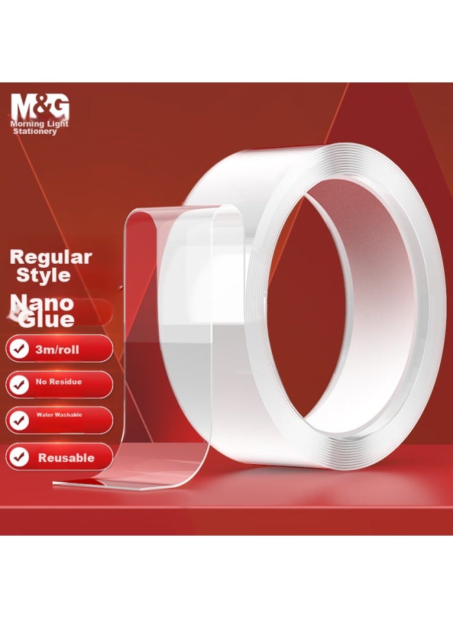 ام اند جي M&g (m&g) القرطاسية شريط لاصق ثنائي الوجه شفاف عديم الآثار 50mm*3m*1mm Nano Strong عديم الآثار لاصق Spring Festival Couplets Ajd957f2 - Image 1