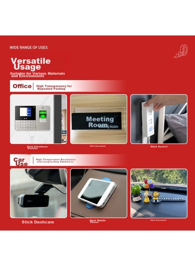 ام اند جي M&g (m&g) القرطاسية شريط لاصق ثنائي الوجه شفاف عديم الآثار 50mm*3m*1mm Nano Strong عديم الآثار لاصق Spring Festival Couplets Ajd957f2 - Image 3