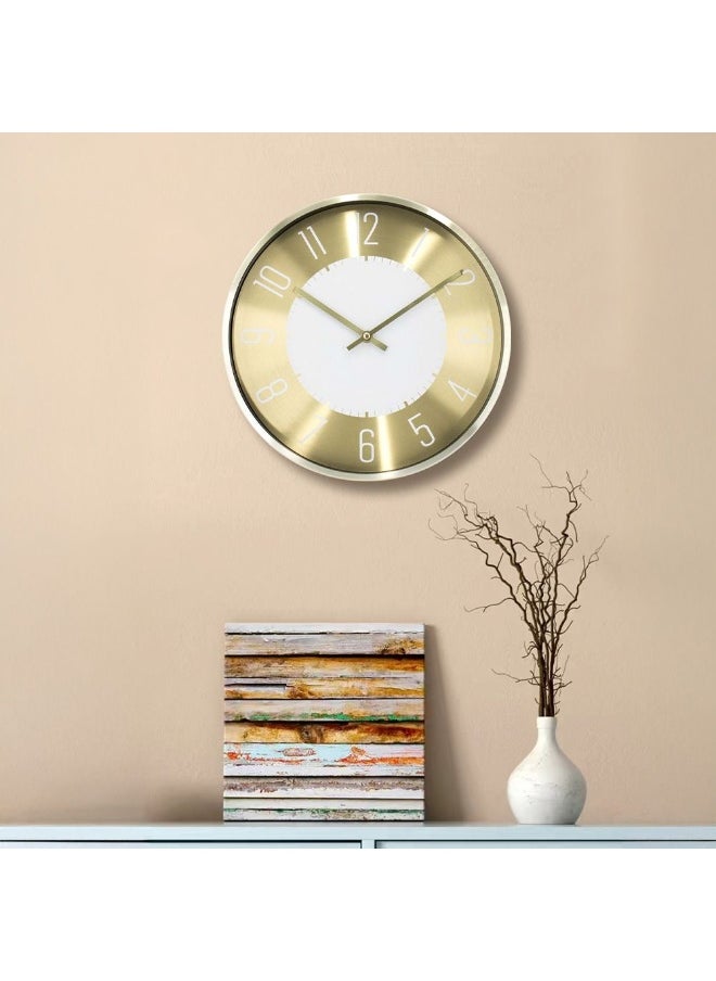 Cambridge Elegance Wall Clock Sophisticated Decorative Analog Clock For Home Or Office Classic Design With Easy To Read Numerals Silent Quartz Movement 30X30X4.5Cm Gold - pzsku/ZAB85900CE4AAC77E3002Z/45/_/1731400923/7d3c4876-f09d-48b4-9125-3f0de38bd287