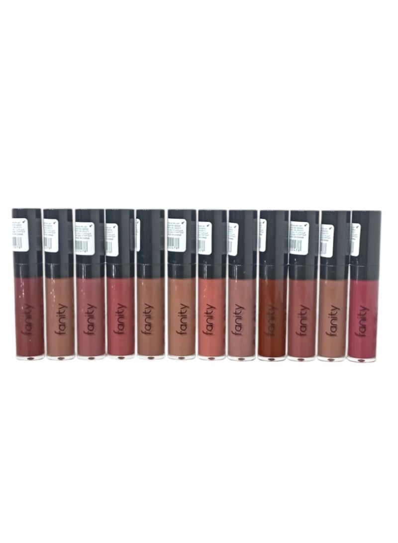 FANITY Vanity 12pcs Liquid Lipstick Set Multicolor - Image 1