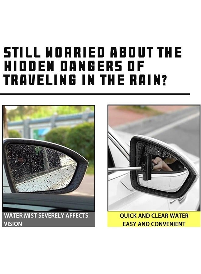 Bukela Glass Cleaner Car Rearview Mirror Wiper, Retractable Auto Glass Squeegee, Water Cleaner with Telescopic Long Rod, Portable Cleaning Tool for All Vehicles, Universal Automotive Accessories (Pink) - Image 2