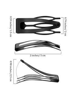 Geosar 40 Pieces Snap Hair Clips Grip Hair Clips Metal Hair Barrettes For Women Snap Clips Double Hair Clip Pins Women Hair Accessories For Girls Hair Making Salon Supplies 4 Colors  - Image 3