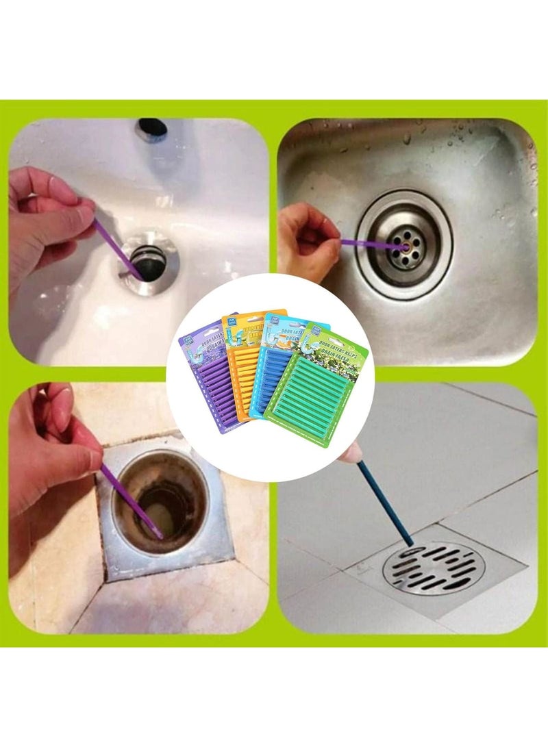 Cobest Drain Sticks Drain Cleaner Sticks Drain Deodorizer Sticks For Preventing Clogs Eliminating Smelly Odor,Keep Odor Free For Bathroom,Kitchen,Toilet,Shower Drain(random Color) - Image 3