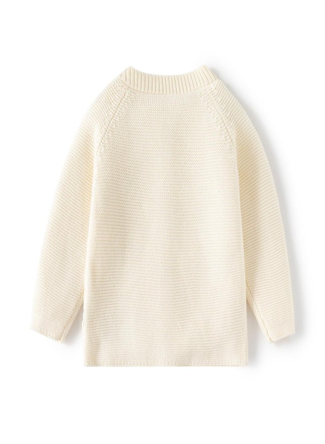 DaZhangGui Baby Toddler Boy Girl Knit Sweater Cardigan, 100% Cotton, Animal Embroidery (US, Age, 3 Years, 4 Years, Apricot) - Image 3